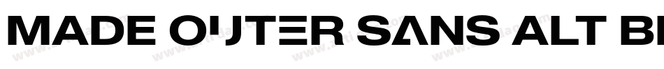 MADE Outer Sans Alt Black PERSONAL USE字体转换